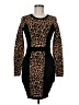 Milly Animal Print Black Cocktail Dress Size M - photo 1