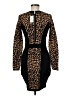 Milly Animal Print Black Cocktail Dress Size M - photo 2