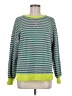Fashion Stripes Green Pullover Sweater Size M - photo 1
