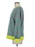 Fashion Stripes Green Pullover Sweater Size M - photo 5