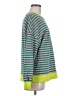 Fashion Stripes Green Pullover Sweater Size M - photo 4
