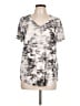 Athleta Silver Short Sleeve Top Size L - photo 1
