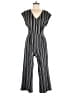 Bebop 100% Polyester Stripes Black Jumpsuit Size S - photo 1