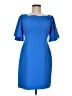 Eliza J Solid Blue Cocktail Dress Size 8 - photo 1