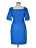 Eliza J Solid Blue Cocktail Dress Size 8 - photo 2
