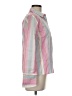 Mac & Jac Stripes Pink Long Sleeve Button-Down Shirt Size 8 - photo 4