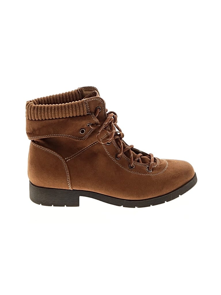 Pre-owned St. John's Bay Ankle Boots In Brown