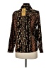 Sag Harbor Animal Print Brown Long Sleeve Blouse Size M (petite) - photo 2