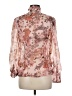 River Island 100% Polyester Pink Long Sleeve Blouse Size 8 - photo 2