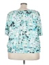 AGB Teal Short Sleeve Blouse Size 3X - photo 2