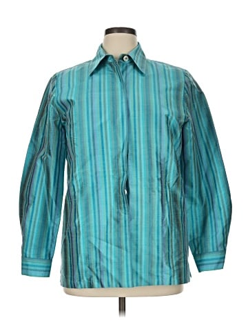 Carlisle Long Sleeve Silk Top (view 1)