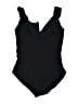 DKNY Solid Black One Piece Swimsuit Size XXL - photo 2