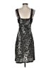 Pretty Young Thing Animal Print Silver Cocktail Dress Size S - photo 2