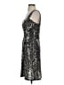 Pretty Young Thing Animal Print Silver Cocktail Dress Size S - photo 5