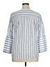 Talbots Stripes Blue 3/4 Sleeve Blouse Size 0X - photo 2