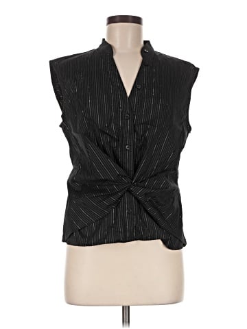 White House Black Market Sleeveless Button-Down Shirt (view 1)