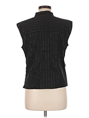 White House Black Market Sleeveless Button-Down Shirt (view 2)