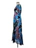 Rhode 100% Viscose Paisley Blue Cocktail Dress Size 8 - photo 5
