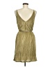 Le Lis 100% Polyester Metallic Gold Cocktail Dress Size M - photo 2
