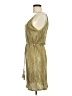 Le Lis 100% Polyester Metallic Gold Cocktail Dress Size M - photo 5