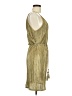 Le Lis 100% Polyester Metallic Gold Cocktail Dress Size M - photo 4