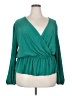 On 34th 100% Polyester Green Long Sleeve Blouse Size XXL - photo 1