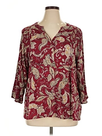 Monday Fun 3/4 Sleeve Blouse (view 1)