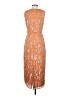 Mac Duggal 100% Polyester Metallic Orange Cocktail Dress Size 4 - photo 2