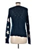 Pink Rose Stars Blue Pullover Sweater Size M - photo 2