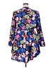 Bar III 100% Polyester Floral Blue Casual Dress Size 2X - photo 2