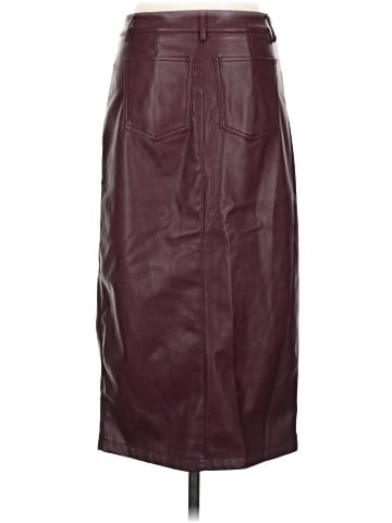 7 For All Mankind Faux Leather Skirt (view 2)