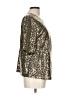 Cato 100% Polyester Metallic Gold 3/4 Sleeve T-Shirt Size L - photo 4