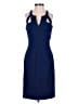 BCBGMAXAZRIA Solid Blue Cocktail Dress Size 0 - photo 1