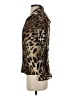 Suzy 100% Polyester Animal Print Brown Long Sleeve Blouse Size S - photo 5
