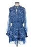 Zara Print Blue Casual Dress Size M - photo 1