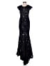 Jovani 100% Polyester Stars Black Cocktail Dress Size 0 - photo 1