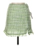 Blue Rain 100% Polyester Tweed Green Casual Skirt Size XS - photo 1