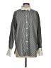 FRAME 100% Cotton Chevron-herringbone Gray Long Sleeve Button-Down Shirt Size S - photo 1