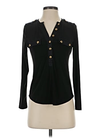 White House Black Market Long Sleeve Blouse (view 1)