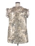 Indigo Rose Animal Print Gold Sleeveless Blouse Size 2X - photo 2