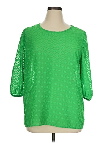 Umgee 3/4 Sleeve Blouse (view 1)