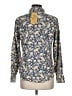 L.L.Bean 100% Cotton Paisley Blue Long Sleeve Button-Down Shirt Size M - photo 2