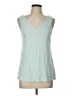 Soft Surroundings 100% Cotton Teal Tank Top Size L (petite) - photo 1