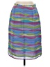 Apostrophe Stripes Purple Casual Skirt Size 4 - photo 1