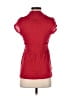Deletta 100% Cotton Red Short Sleeve Blouse Size XS - photo 2