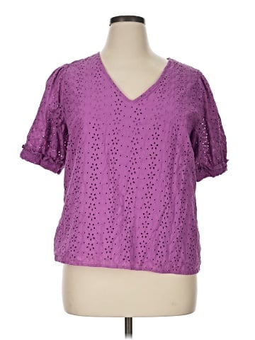 Draper James Short Sleeve Blouse (view 1)