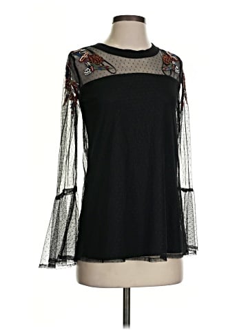 NY Collection Long Sleeve Blouse (view 1)