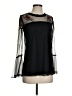 NY Collection 100% Polyester Black Long Sleeve Blouse Size XS - photo 1