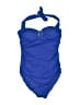 Assets Solid Blue One Piece Swimsuit Size M - photo 1
