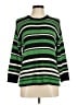 Ellen Tracy Stripes Green Pullover Sweater Size M - photo 1